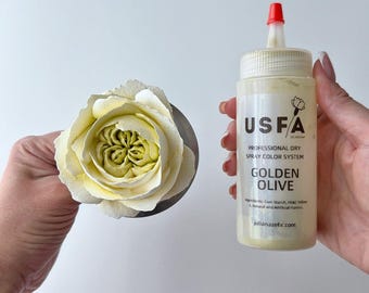 Golden Olive Dry Spray Color System – Airbrush Alternative for Piped Flowers