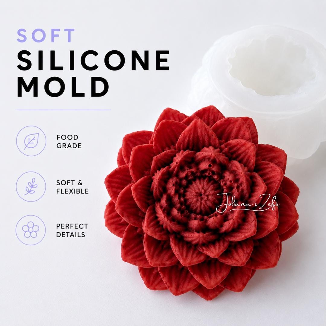 Dahlia Karma Chos Silicone Mold | Food Grade Marshmallow Zefir