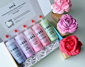 Vivid Palette Dry Spray Color System – Zefir Piped Flower Baking Decorations (Set of 5)