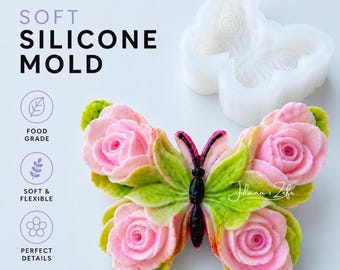 Butterfly Silicone Mold | food grade marshmallow zefir decorating tool