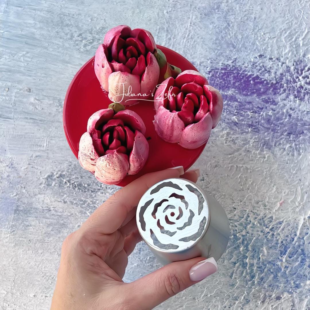 9 XL Russian Piping Tips, Stainless Steel Zefir Flower Nozzles - Etsy