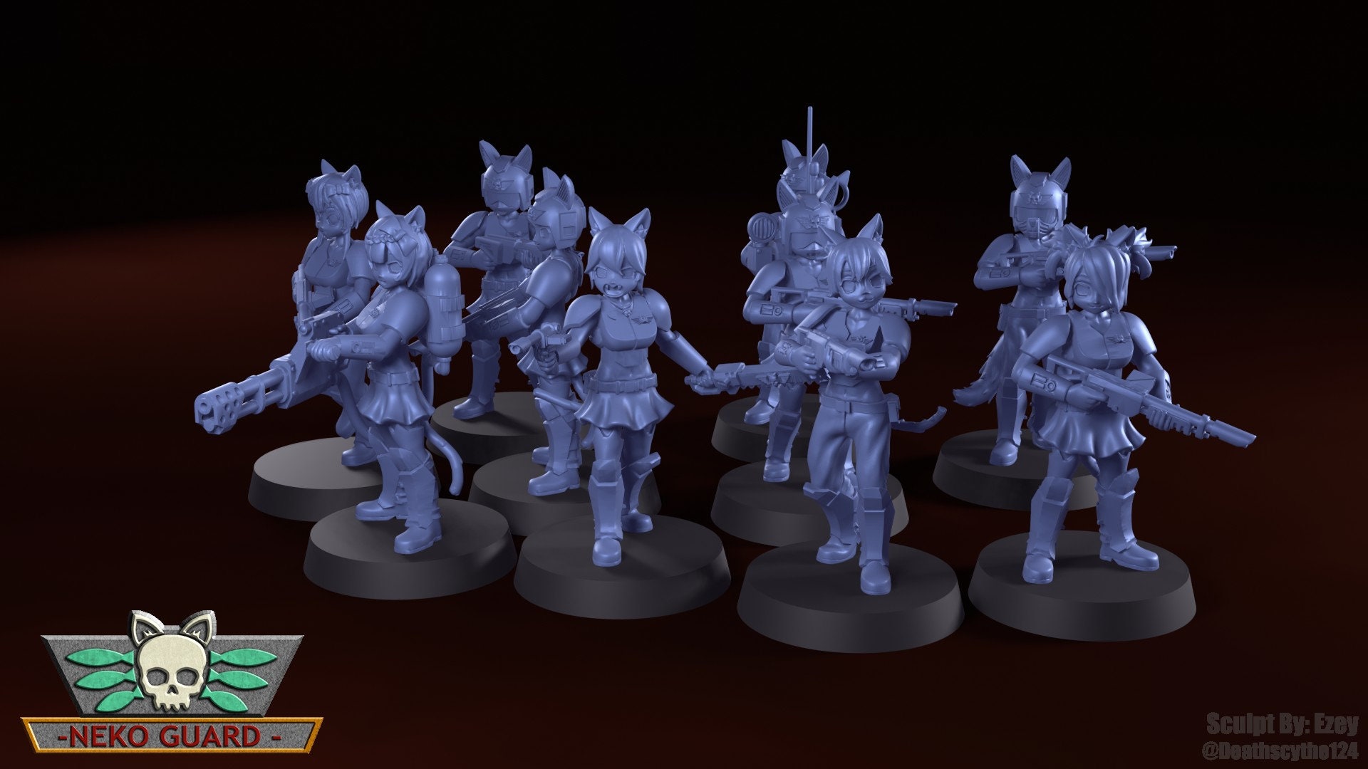 Neko Guard - Holiday Trooper Upgrade Set | 3D Print Model