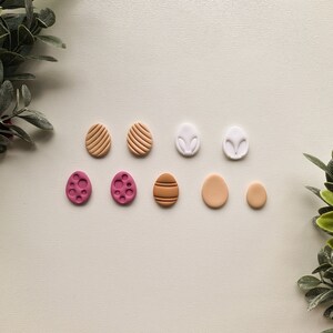 Easter Egg Stud Pack Polymer Clay Cutter • Easter • Spring • Cookie Cutter • Polymer Clay Tools • Jewellery Makers • Baking Accessories