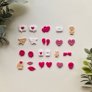 Valentines Day Stud Polymer Clay Cutter • Polymer Clay Tools • Jewellery Makers • Earring Making Tools • Clay Supplies