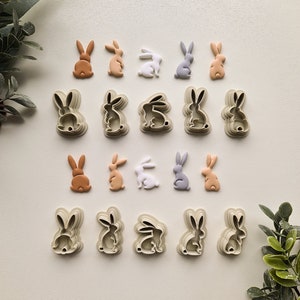 Bunny Rabbit Polymer Clay Cutter • Easter Bunny • Easter • Spring • Cookie Cutter • Polymer Clay Tools • Jewellery Makers • Baking Accessory