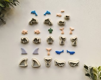 Sealife Polymer Clay Cutter • Sea Animals Cutter • Summer • Polymer Clay Tools • Jewellery Makers • Earring Making Tools • Clay Supplies