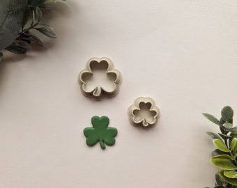 Cortador de arcilla polimérica de trébol de 3 hojas de San Patricio • Irlandés • Cortador de galletas • Herramientas de arcilla polimérica • Fabricantes de joyas • Accesorios para hornear