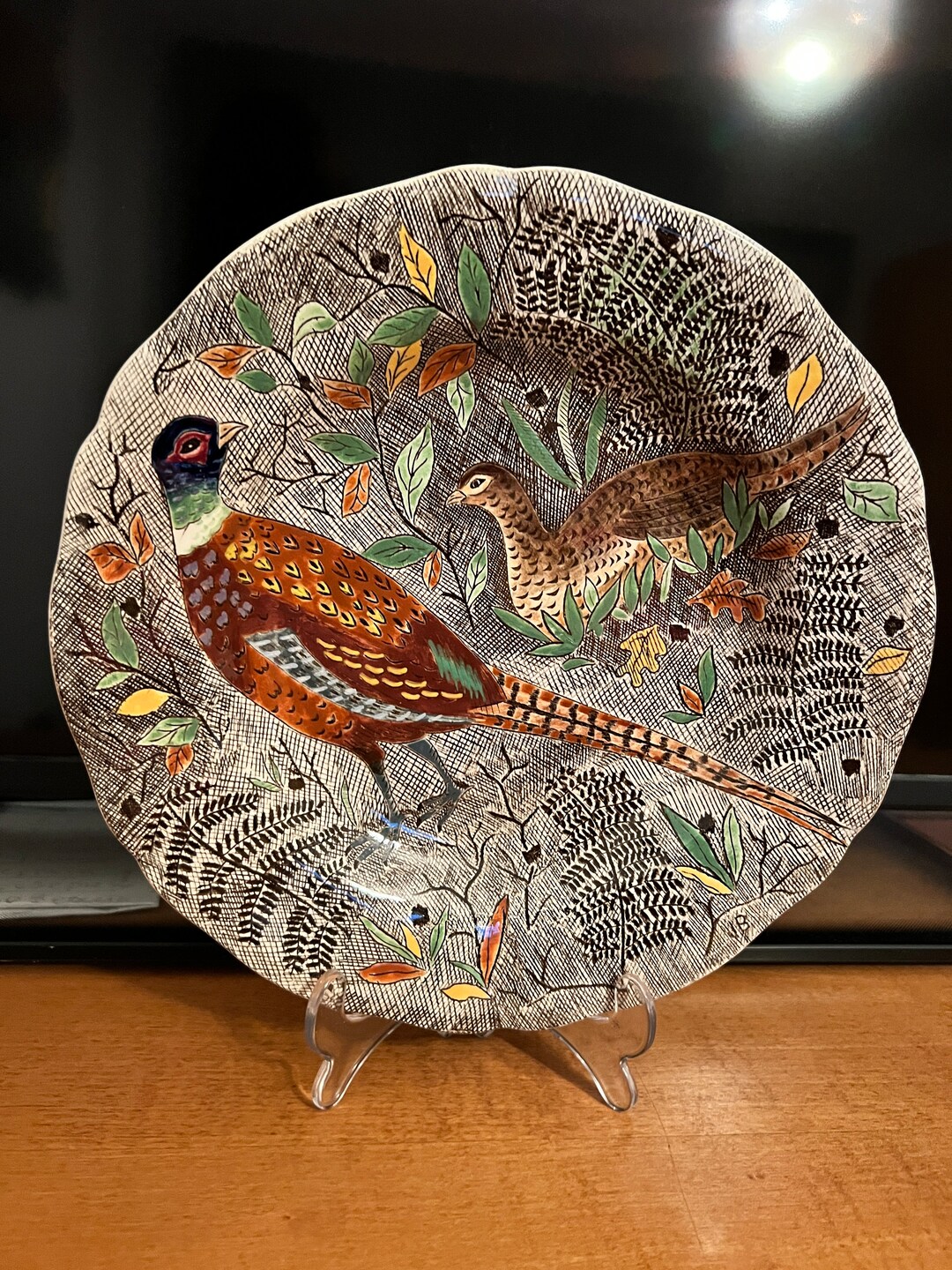 Vintage French Gien Majolica Rambouillet Soup Plate - Etsy