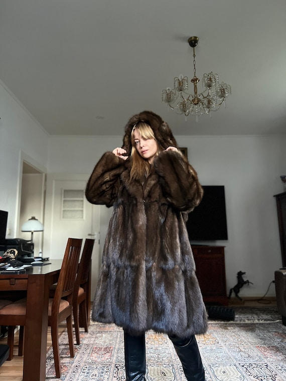 Fur Coat Barguzin Sable Zibbellino Russian Sable Sable Fur Coat Etsy Australia