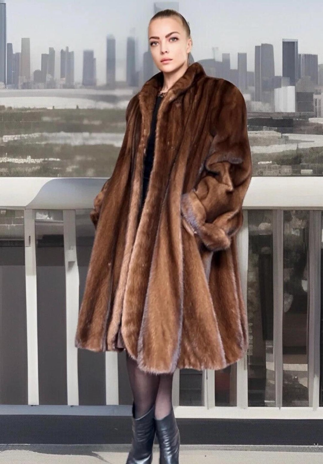 ジャケット・アウター Vintage Mink FurCoat Brown Oversized Y2K Mink Jacket Fur Mink Fur Jacket Vintage Mink Coat - Etsy