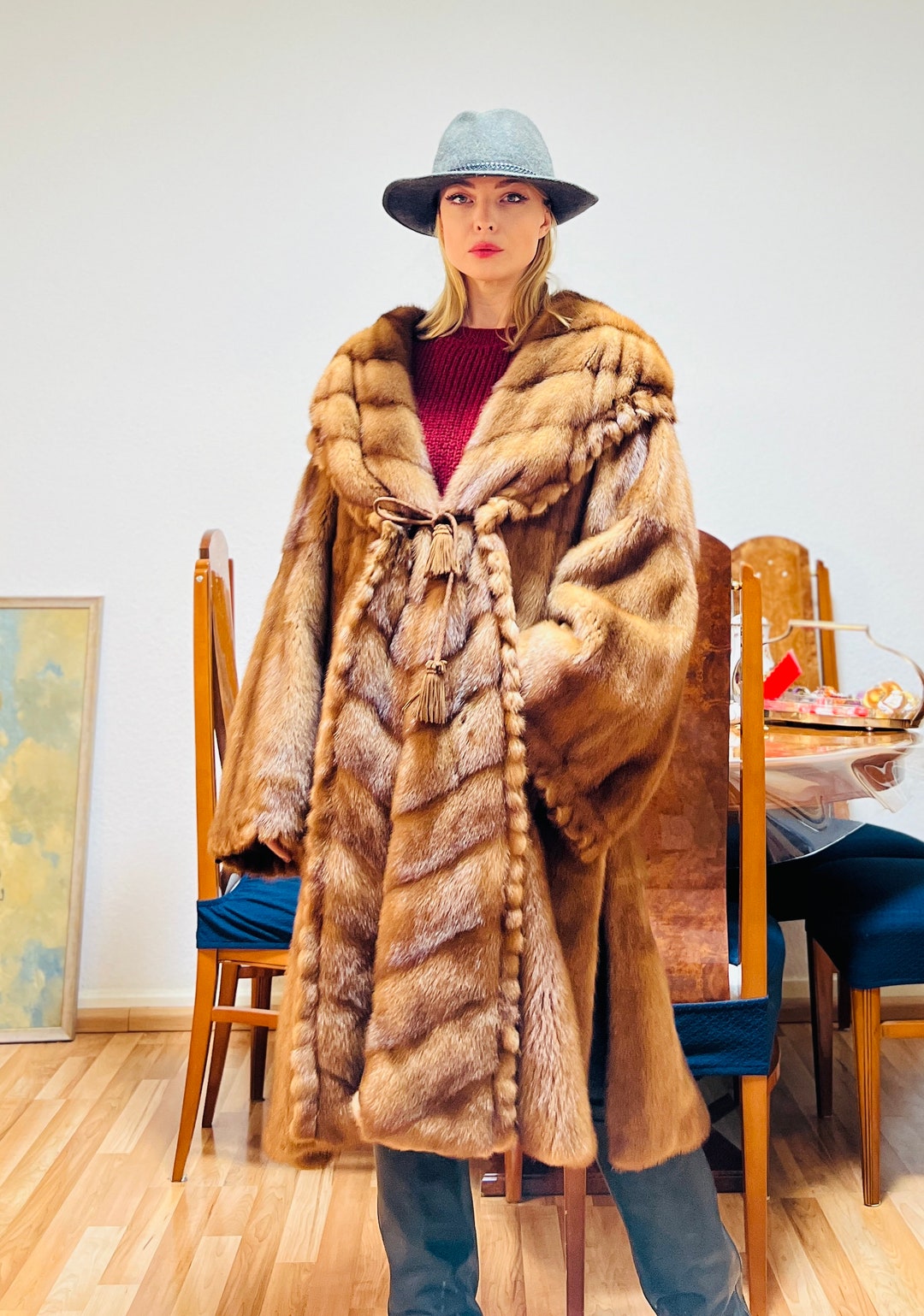 Mink Coat Mink Fur Paletot Mink Fur Coat Etsy