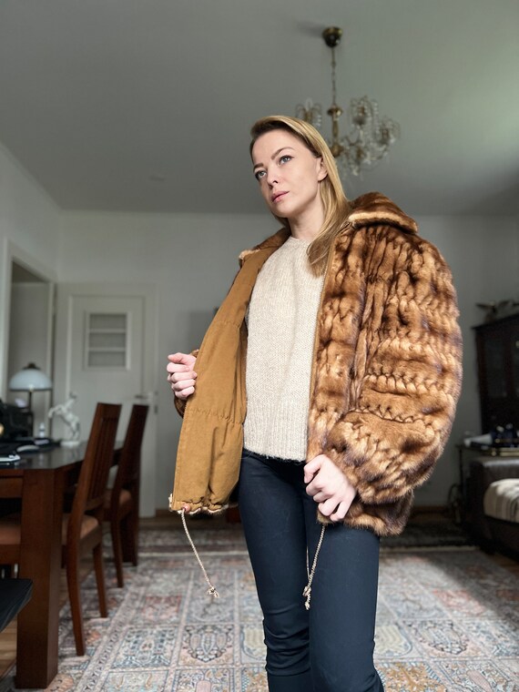 Knitted fur jacket cheap