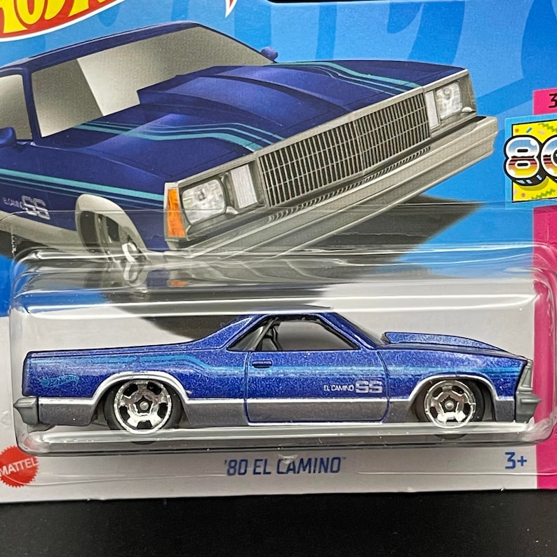 Hot Wheels '80 EL Camino Chevy Blue HW the '80s 3/10 Etsy