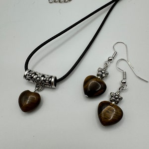 Tiger Eye Necklace & Earring Set