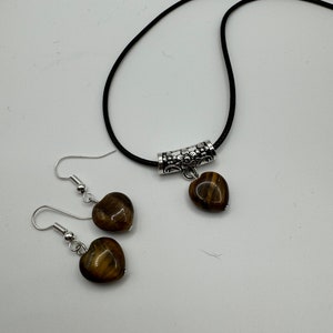 Tiger Eye Necklace & Earring Set