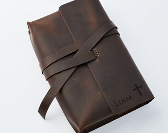 Personalized leather Bible cover,Leather Bible sleeve,Bible cover for women,Custom Bible cover,Engraved Bible cover,Leather Bible case