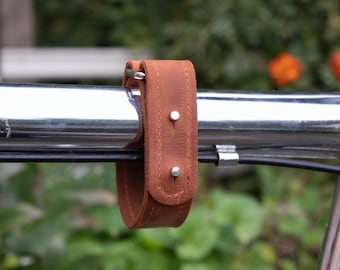 Leather bike strap,Bicycle frame strap,Leather bike belt,Personalized bike strap,Bicycle leather strap,Frame leather belt