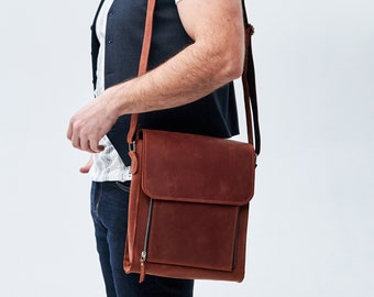 Personalized shoulder bag,Mens shoulder bag leather,Handmade shoulder bag,Crossbody bag for men,Handmade crossbody bag,Leather messenger bag