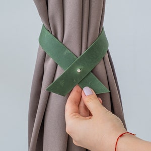Leder Krawatte zurück, Leder Vorhang Dekor, Leder Vorhang Rückhalter, Vorhang Krawatte zurück, Leder Vorhang Krawatten, personalisierte Krawatte zurück