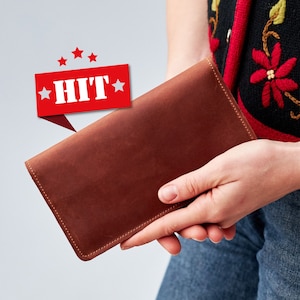 Cartera mujer piel, Cartera mujer personalizada, Cartera para mamá, Regalo para su cartera, Cartera piel hecha a mano, Monedero cartera piel