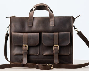 Custom leather satchel bag for women,Leather laptop bag handmade,Leather messenger bag,Work bag with computer compartment,Satchel purse