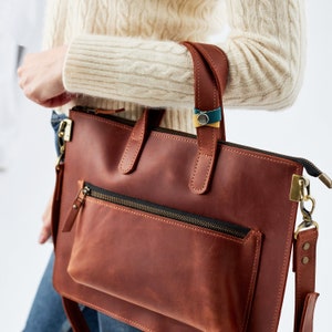 Leather MacBook bag,Custom laptop bag,Personalized laptop bag,Leather laptop bag,Macbook laptop bag,Womens laptop bag,Macbook pro bag image 1