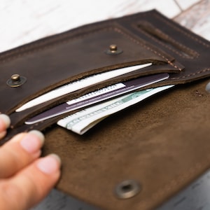 Cartera de cinturón de cuero, bolsa de cinturón de cuero, cinturón de billetera de viaje, monedero de cinturón de cuero, billetera de cintura para hombres, billetera de cuero pequeña imagen 7