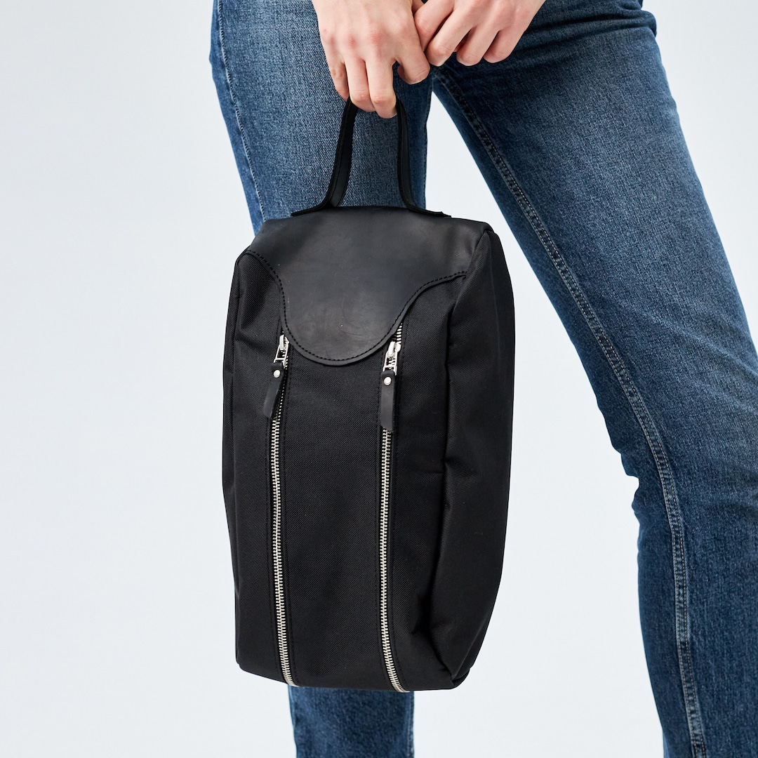 Leather Golf Shoe Bag,leather Golf Bag,leather Shoe Bag,leather Golf Accessories,leather Golf