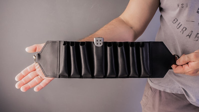 Leather harmonica bandolier,Harmonica shoulder belt,Blues harp holder,Leather harmonica holder,Leather harmonica case image 3
