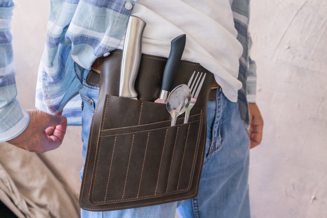 Leather Knife Utility Belt,leather Chef Bag,chef Gifts for Men,kitchen