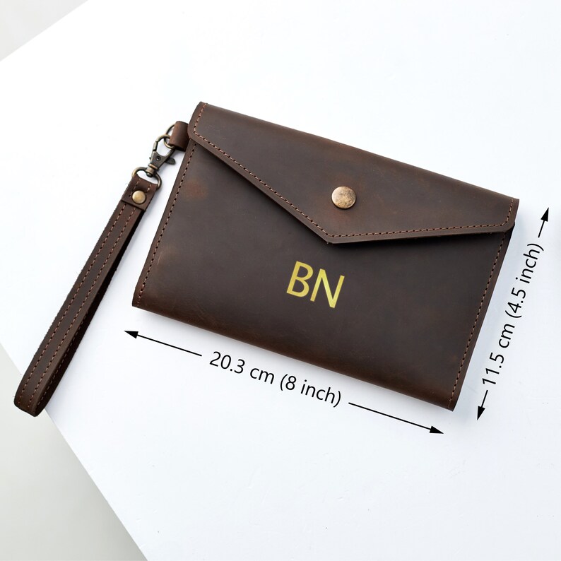 Cartera de viaje de cuero personalizada, organizador de cartera de viaje, cartera de viaje familiar, cartera de viaje con monograma, cartera de viaje de pasaporte imagen 2