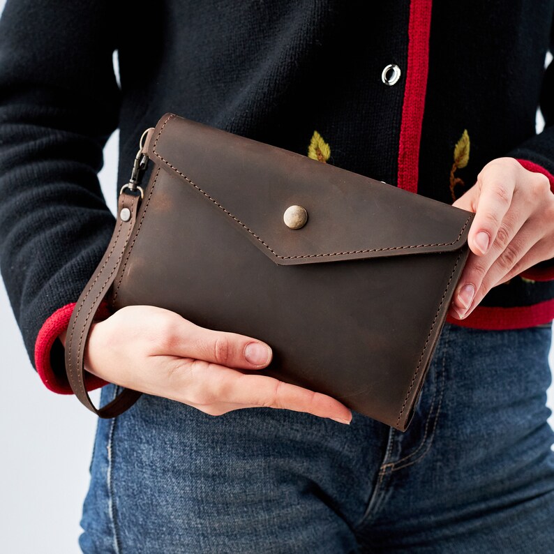 Cartera de viaje de cuero personalizada, organizador de cartera de viaje, cartera de viaje familiar, cartera de viaje con monograma, cartera de viaje de pasaporte imagen 3