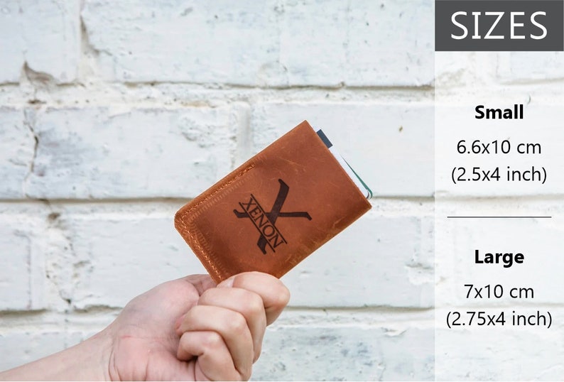 Cartera de bolsillo frontal, portatarjetas de cuero, hombres de billetera minimalista, funda de tarjeta de cuero, billetera de cuero minimalista, billetera de tarjeta sSim imagen 2
