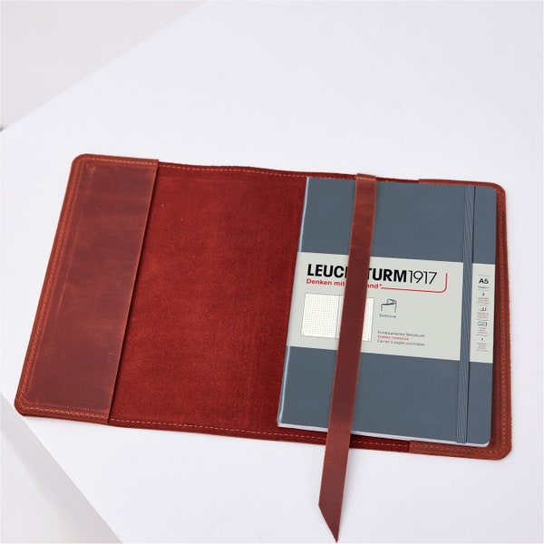 Cubierta personalizada Leuchtturm1917, cubierta de cuaderno Leuchtturm1917, cubierta Leuchtturm1917 a5, cubierta de diario de cuero personalizada, cuaderno personalizado