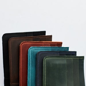 Cartera rfid de cuero personalizada, Cartera personalizada de cuero, Regalo de aniversario para él cartera, Cartera personalizada para hombres, Cartera grabada para hombres imagen 10