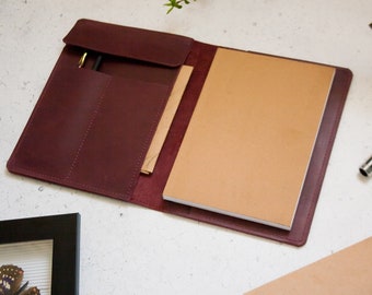Cubierta de cuaderno de cuero, cubierta de diario de cuero, cubierta de planificador de cuero, cubierta de cuaderno A5, cuaderno de cuero personalizado, cubierta de cuaderno personalizada