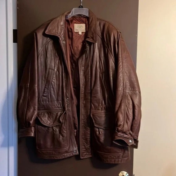 Georgetown Leather Design Brown Coat - image 1