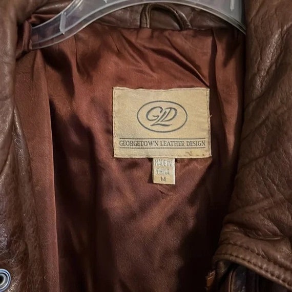 Georgetown Leather Design Brown Coat - image 2