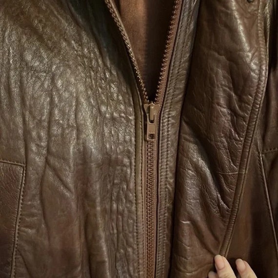 Georgetown Leather Design Brown Coat - image 4