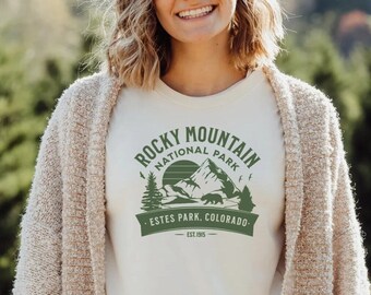 Estes Park Shirt, Rocky Mountain National Park, National Park T-shirt, Rocky Mountains, Rocky Mountain Shirt, Colorado Shirt, Hiking Shirt
