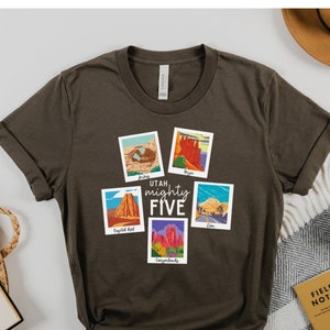 Utah Mighty Five Shirt, National Parks Shirt, Arches Shirt, Bryce Canyon Shirt, Zion Shirt, Canyonlands Shirt, Bryce Shirt, Utah T shirt
