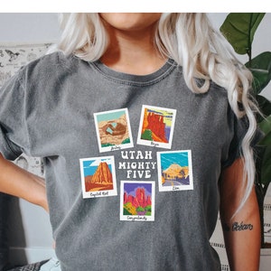 Utah Mighty Five Shirt, National Parks Shirt, Arches Shirt, Bryce Canyon Shirt, Zion Shirt, Canyonlands, Capitol Reef, Utah T-Shirt