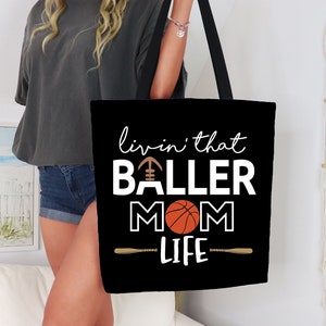 Mama Tragetasche, Baller Mama Leben, Sport Mama Geschenk, Fußball Mama, Baseball Mama, Basketball Mama, Spieltag Mama, Sport Mama