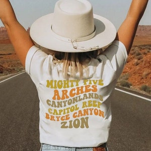 Utah Mighty Five Shirt, National Parks Shirt, Arches Shirt, Bryce Canyon Shirt, Zion Shirt, Canyonlands Shirt, Bryce Shirt, Utah Rocks Shirt