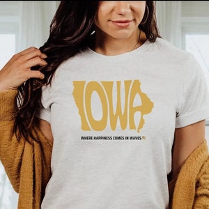 Iowa Wave Shirt, Iowa City Wave, Iowa Wave Tradition, Iowa Shirts, Iowa City Shirt, Des Moines Shirt, Game Day Shirt, Iowa Native