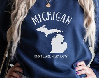 Lake Michigan Sweatshirt, Great Lakes State, Michigan Apparel, Michigan Love, Lake Trip Shirt, Great Lakes Sweatshirt, Lake Michigan Sweater