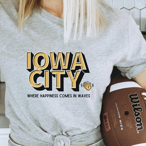 Iowa City Shirt, Iowa City Wave Shirt, Iowa Wave Shirt, Fall Graphic Tee, Game Day Shirt, Football Shirt, Iowa Wave Tradition