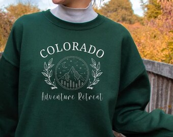 Colorado Adventure Retreat Unisex Vuxen Tröja, Klippiga bergen, Colorado Tröja