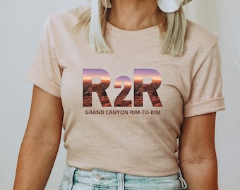 Grand Canyon Rim-to-Rim Shirt, Grand Canyon T-Shirt, Grand Canyon National Park Tee, Hiking Apparel, Travel T-shirt, Adventure Crewneck Tee