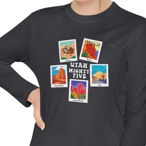Utah Mighty Five Youth Shirt, National Parks Long Sleeve Shirt, Arches National Park, Bryce Canyon, Zion Shirt, Canyonlands, Capitol Reef